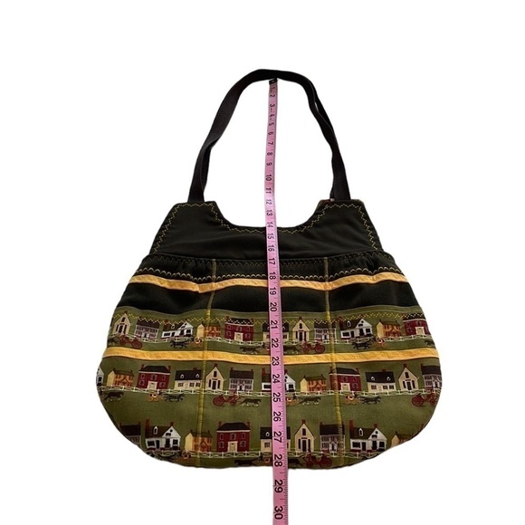 Handmade Folk Art Pattern Fabric Tote Bag - Picture 5 of 8